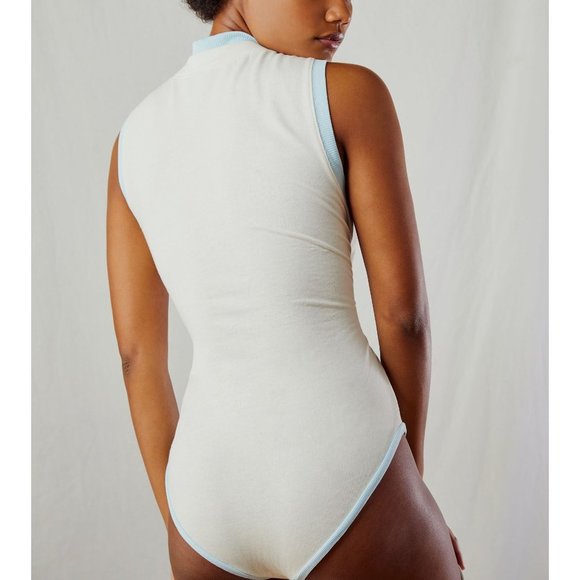 🎉LAST CHANCE🎉 NWT Free People Cozy Girl Tank Bodysuit / Ivory - Picture 2 of 6